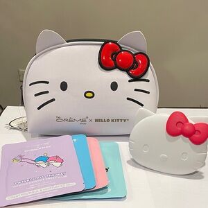 Cat Lovers Cosmetic Bag Compact Mirror & Facial Masks Bundle NWT